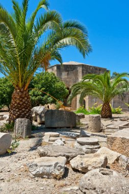 Gortyna antik sitesi. Crete, Yunanistan