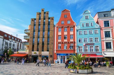 Eski kasaba Rostock. Mecklenburg-Vorpommern, Germany