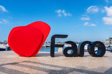 Faro marinası. Algarve, Portekiz