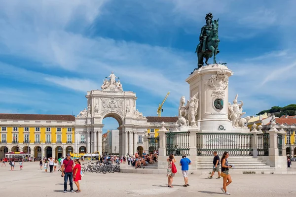 Commerce Square. Lissabon, Portugal — Stockfoto