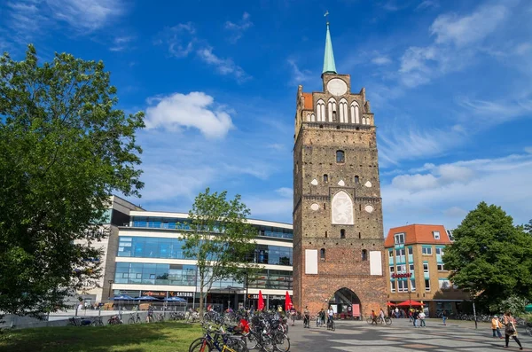 Kropeliner kapısı Rostock, Almanya — Stok fotoğraf