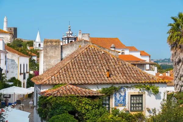 Panoráma města Obidos. Estremadura, Portugalsko — Stock fotografie