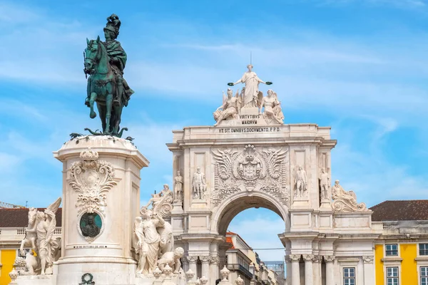 Commerce Square. Lissabon, Portugal — Stockfoto