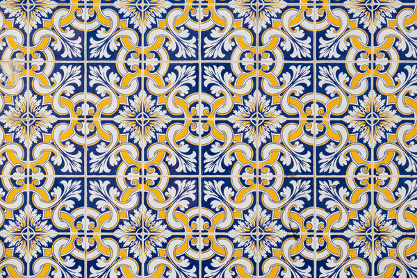 Ceramic tiles Azulejo. Portugal