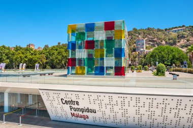 Merkezi Pompidou Malaga içinde. Endülüs, İspanya
