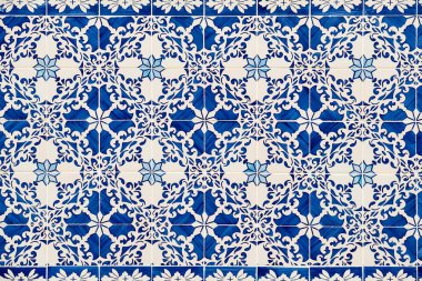 Vintage Portekizli Azulejo seramik tilework Lizbon. Portekiz