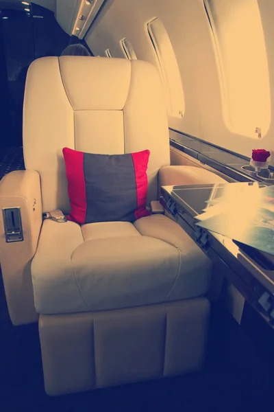 Interior VIP business jet avión Imagen De Stock