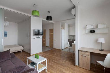 İskandinav tarzı modern daire iç