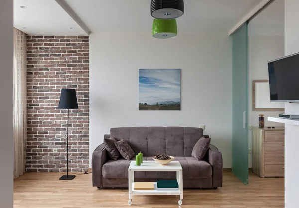 스 칸디 나 비아 스타일에서 현대적인 아파트의 내부 — 스톡 사진
