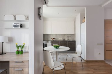 İskandinav tarzı ile mutfak modern daire iç 