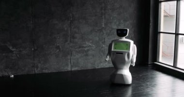 Özerk insansı robot bak. Dünya üzerinde şirin robot görünüyor