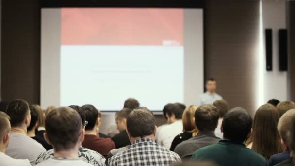 İş İnsanları Semineri Konferansı Toplantı Ofisi Eğitim Konsepti — Stok video