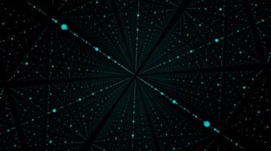 Arka plan noktalarından, dalgalı çizgilerle. Animasyon neon noktalarından yüzeyinde ripples.