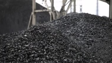 kömür, kömür dağını konveyör düşer