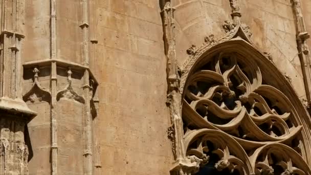 4k Lonja de Palma de Mallorca and Sa Llotja is one of masterpieces of Gothic architecture in Mallorca. It was built by Guillem Sagrera between 1420 and 1452 and was home to College of Merchants. — Stock Video