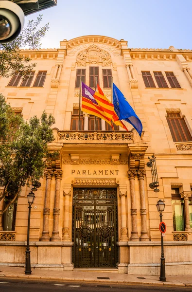 Fassade des Rathauses von Palma de Mallorca, Spanien — Stockfoto