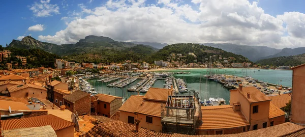 Port de Sóller, Majorka, Baleary, Hiszpania — Zdjęcie stockowe