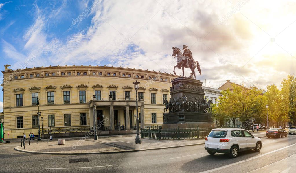 Equestrian statue of Frederick Great in Berlin
