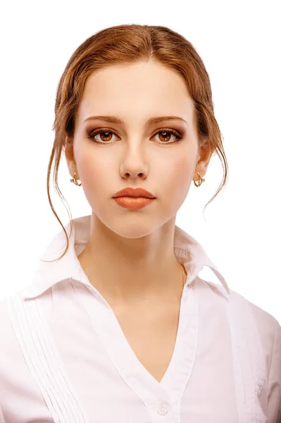 Portrait close up of young woman — Stock Photo, Image