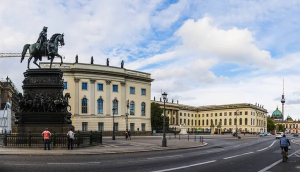 Frederick büyük Berlin atlı heykeli — Stok fotoğraf