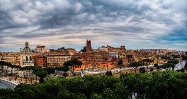 Roma, İtalya 'da Trajans Pazarı (Mercati di Traiano)