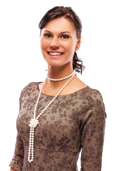 Portrait of charming brunette — Stock Photo, Image