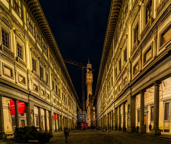 Galeria Uffizi no centro de Florença, Toscana, Itália — Fotografia de Stock