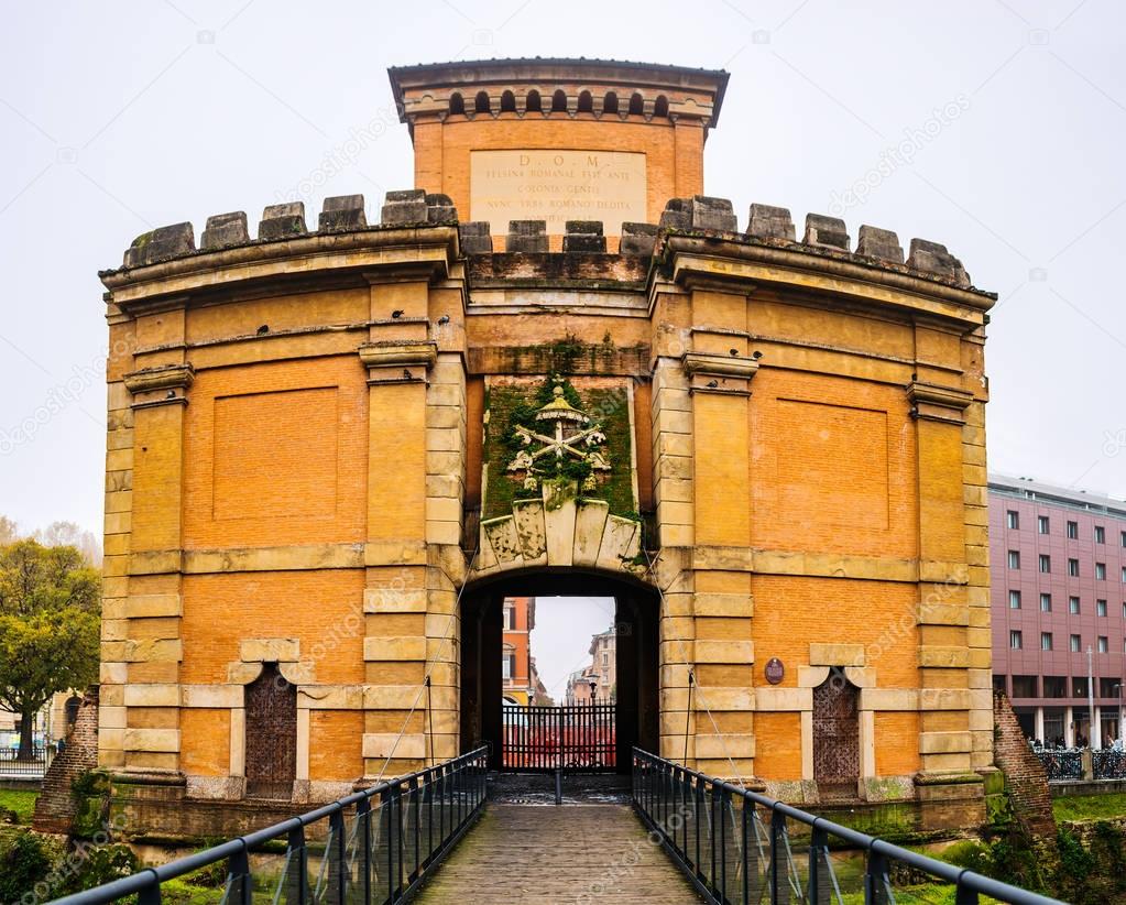 Porta Galliera of city of Bologna, Italy