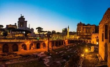Roma, İtalya 'da Trajans Pazarı (Mercati di Traiano)