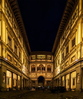 Uffizi Galerisi Merkezi Floransa, Toskana, İtalya