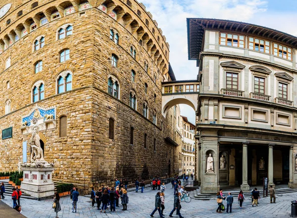 Палаццо Веккьо є ратуша Флоренція, Італія — стокове фото