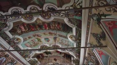 Sergiev Posad, Rusya Federasyonu - 8 Haziran 2016: Kilisesi, St Sergius yemekhane (sözde yemekhane Kilisesi) Trinity Lavra ile.