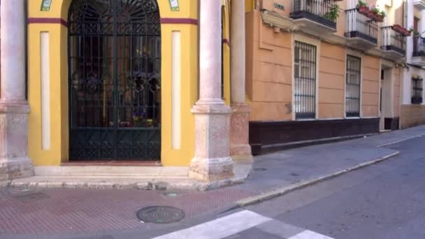 Barokowa kaplica wody albo ratunek, bo obecnie jest czczona w jej procesyjne obrazy Chrystusa Rescue i Dziewica łaski w Malaga, Ronda, Lucena. Malaga jest miastem w Andaluzja. — Wideo stockowe