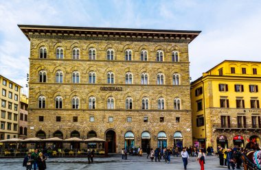 İtalya, Floransa 'daki Piazza Della Signoria