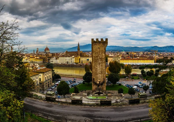 Piazza Giuseppe Poggi in Florença, Italia — Fotografia de Stock