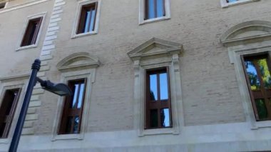 Plaza de la Aduana ve Alcazabilla Srteet Malaga, Endülüs, İspanya.