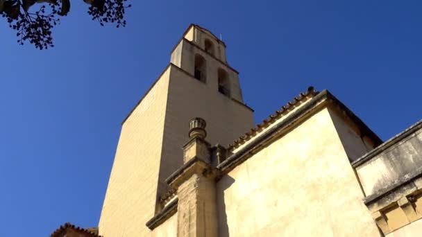 San Pedro es una basílica menor en Córdoba, Andalucía, España. La iglesia se encuentra en la plaza del barrio (barrio) que lleva su nombre. Es Bien de Interés Monumento Cultural . — Vídeo de stock