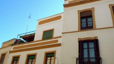 Binalar üzerinde Plaza de la Almagra Cordoba, Endülüs, İspanya