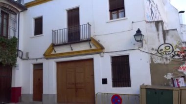 Hermandad Maria Santisima Agustin Moreno sokakta Soledad içinde. Cordoba Andalusia, Güney İspanya ve İl Cordoba sermaye kentidir.