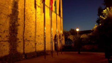 Alcazar de los Cristianos Cordoba Alcazar, Endülüs, İspanya, Guadalquivir Nehri yanındaki ve Ulu Camii olarak da bilinir (kale, Hıristiyan hükümdarlar), Reyes.