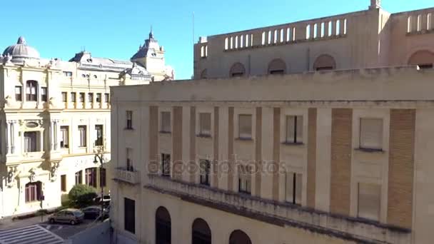 Rectorado Universidad Malaga, Spanyolország. Malaga község Andalúzia autonóm közösség, Spanyolország. Európa legdélibb nagy város, fekszik a Costa del Sol, a Földközi-tenger. — Stock videók