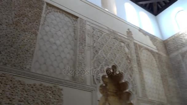 Sinagoga Yahudi Caddesi üzerinde. Cordoba Andalusia, Güney İspanya ve İl Cordoba sermaye kentidir. — Stok video