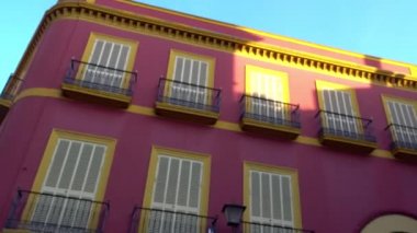 Binalar üzerinde Plaza Cristo Burgos Seville, Endülüs, İspanya.