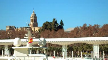 Malaga'da setin. Malaga özerk topluluk Andalusia, İspanya iline bağlı bölge. Avrupa'nın en büyük şehir, Costa del Sol Akdeniz üzerinde yatıyor.