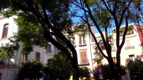 Sevilla, İspanya'da bulunan bir kilise kilise Santa Catalina olduğunu — Stok video