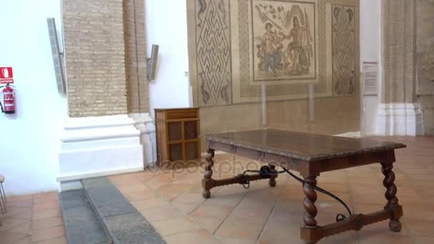 Alcazar de los Reyes Cristianos (Hıristiyan hükümdarlar Kalesi) Cordoba, Endülüs, İspanya. Isabella birincil konutlar biri olarak ben Kastilya ve Aragon Ferdinand II hizmet kale. — Stok video