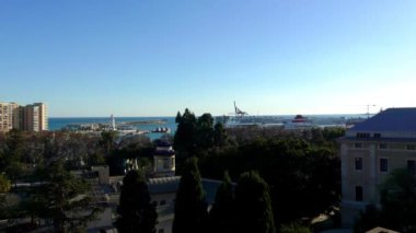 Belediye Binası (Ayuntamiento) Malaga şehir. Malaga özerk topluluk Andalusia, İspanya iline bağlı bölge. Avrupa'nın en büyük şehir, Costa del Sol Akdeniz üzerinde yatıyor.