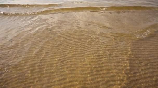 Waves in Gulf of Livonia in Baltic Sea. — Stock Video