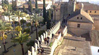 Alcazar de los Reyes Cristianos (Hıristiyan hükümdarlar Kalesi) Cordoba, Endülüs, İspanya. Isabella birincil konutlar biri olarak ben Kastilya ve Aragon Ferdinand II hizmet kale.