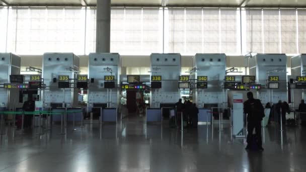 MALAGA, ESPAÑA - 31 DE ENERO DE 2017: Aeropuerto Costa del Sol (AGP, LEMG ) — Vídeo de stock